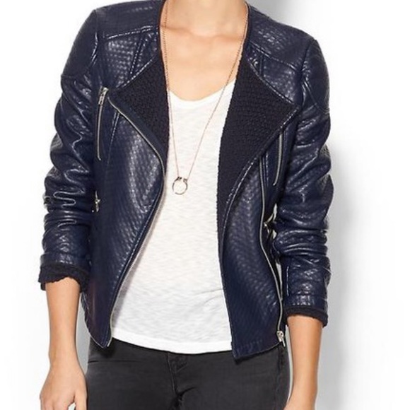 Piperlime Jackets & Blazers - Piperlime Quilted Faux Leather Moto Jacket